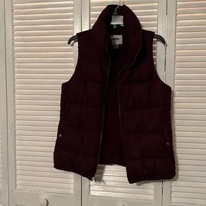 Old Navy burgundy vest